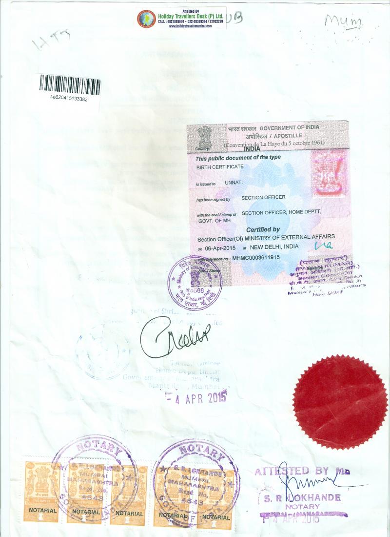Passport Copy apostille Image