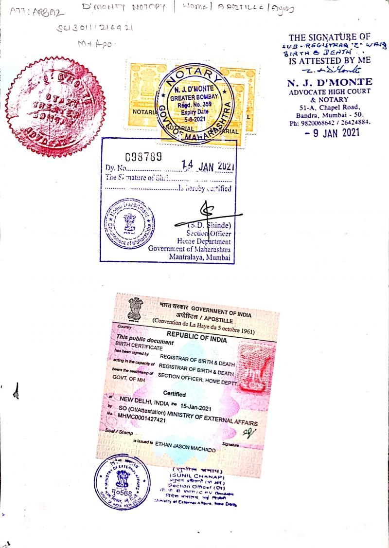 Apostille for Portages image