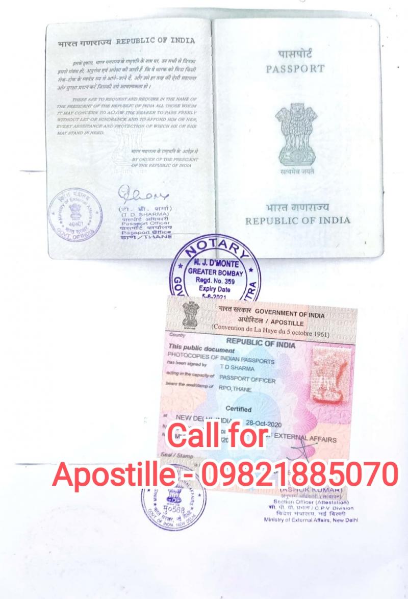 Passport Copy Apostille